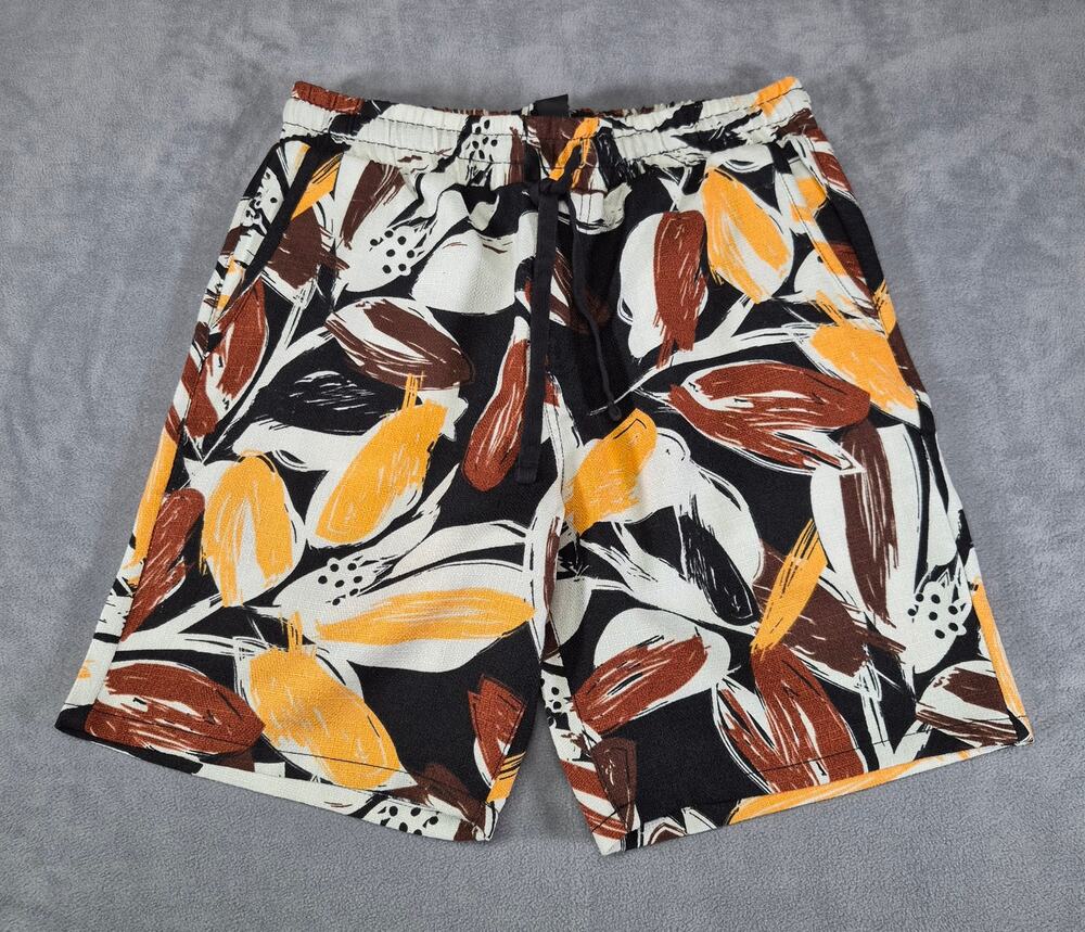 Malibu Beach Club Mens Shorts Size L Tropical Print Swim Beach Summer
